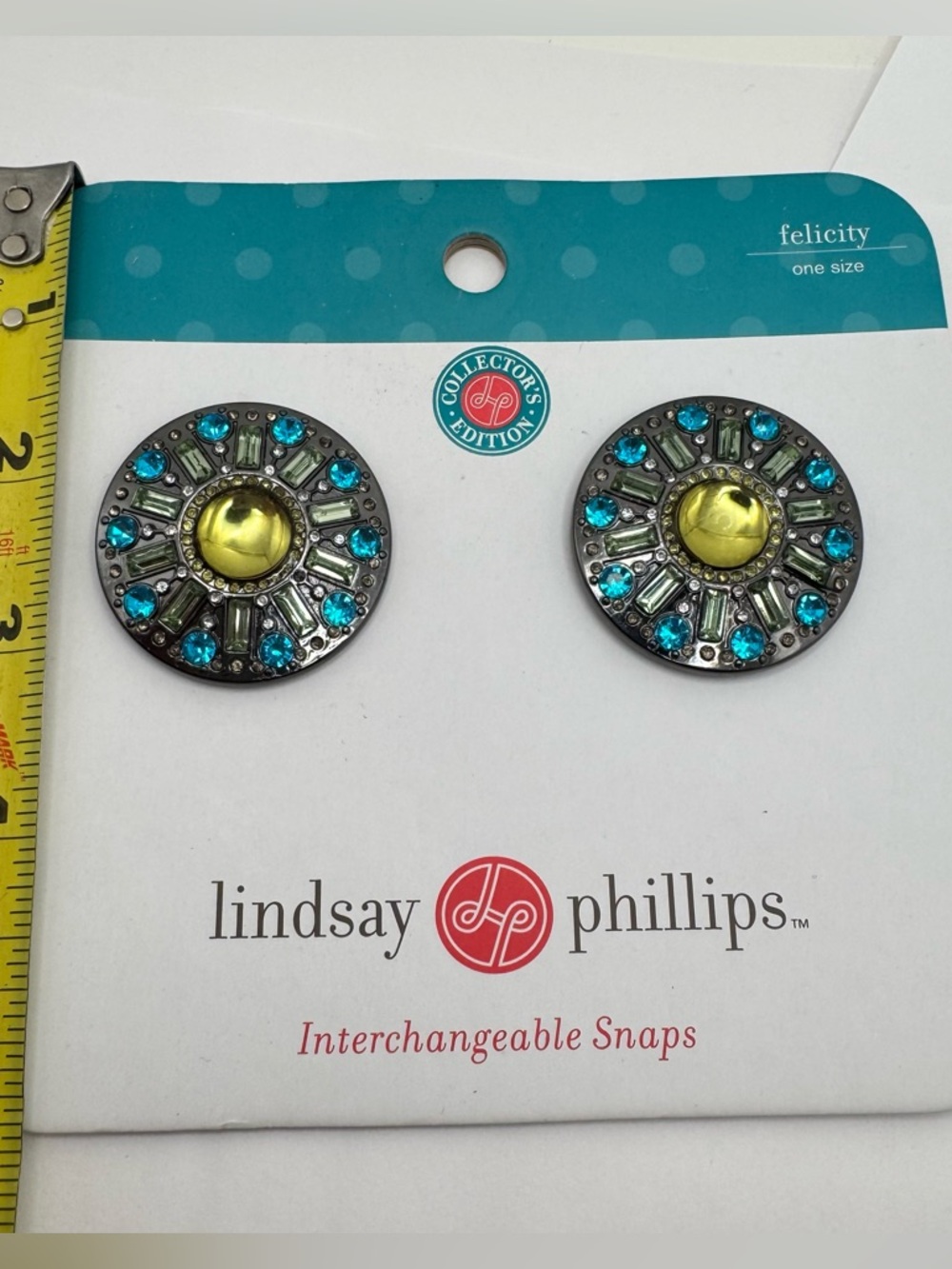 Lindsay Phillips "Felicity" Interchangeable Snaps  Shoe Charms New Old Stock